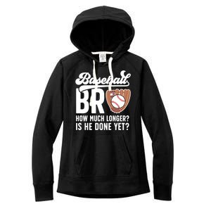 Funny Baseball Brother Baseball PlayerS Brother Gift Women's Fleece Hoodie