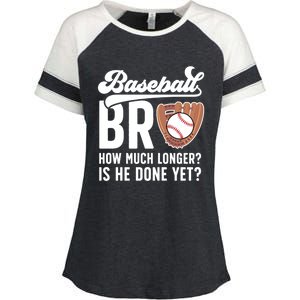 Funny Baseball Brother Baseball PlayerS Brother Gift Enza Ladies Jersey Colorblock Tee