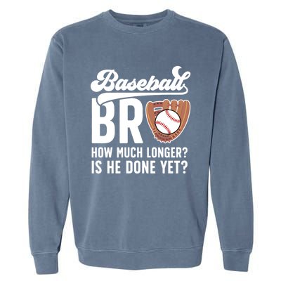 Funny Baseball Brother Baseball PlayerS Brother Gift Garment-Dyed Sweatshirt