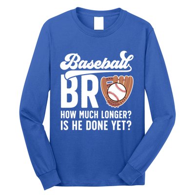 Funny Baseball Brother Baseball PlayerS Brother Gift Long Sleeve Shirt