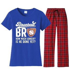 Funny Baseball Brother Baseball PlayerS Brother Gift Women's Flannel Pajama Set