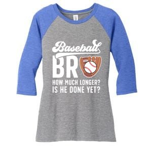 Funny Baseball Brother Baseball PlayerS Brother Gift Women's Tri-Blend 3/4-Sleeve Raglan Shirt