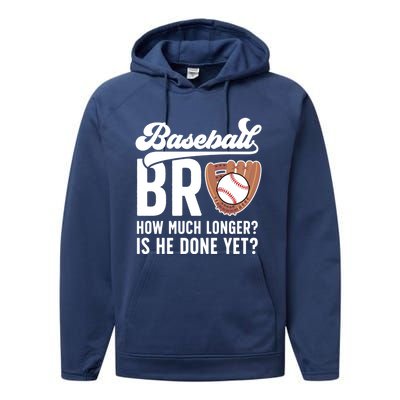 Funny Baseball Brother Baseball PlayerS Brother Gift Performance Fleece Hoodie