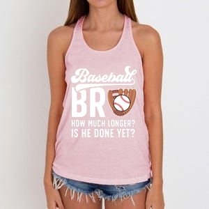 Funny Baseball Brother Baseball PlayerS Brother Gift Women's Knotted Racerback Tank