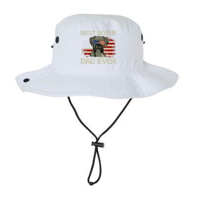 Funny Best Boxer Dad Ever Dog Lover American Flag Gift Legacy Cool Fit Booney Bucket Hat