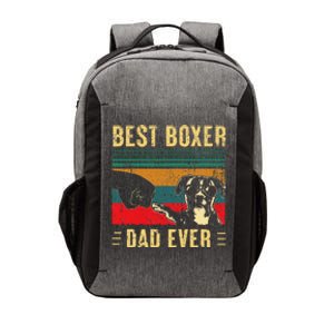 Funny Best Boxer Dad Ever Funny Boxer Dog Dad Fathers Day Vector Backpack