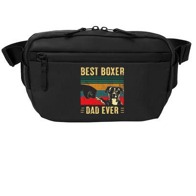 Funny Best Boxer Dad Ever Funny Boxer Dog Dad Fathers Day Crossbody Pack