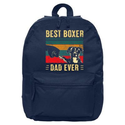 Funny Best Boxer Dad Ever Funny Boxer Dog Dad Fathers Day 16 in Basic Backpack