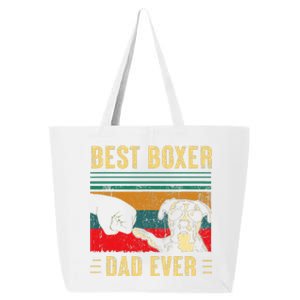 Funny Best Boxer Dad Ever Funny Boxer Dog Dad Fathers Day 25L Jumbo Tote