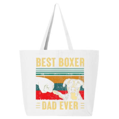 Funny Best Boxer Dad Ever Funny Boxer Dog Dad Fathers Day 25L Jumbo Tote