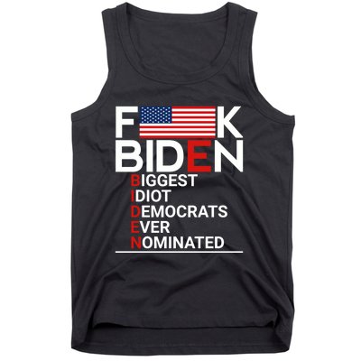 Fuck Biden Biggest Idiot Ever Tank Top