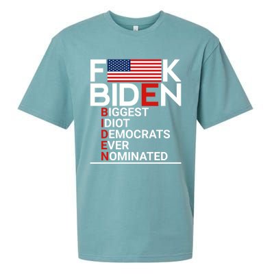 Fuck Biden Biggest Idiot Ever Sueded Cloud Jersey T-Shirt