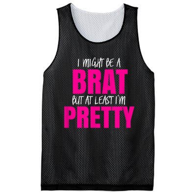 Funny Brat But Pretty Mesh Reversible Basketball Jersey Tank