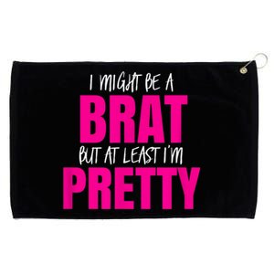 Funny Brat But Pretty Grommeted Golf Towel