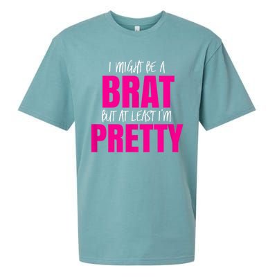 Funny Brat But Pretty Sueded Cloud Jersey T-Shirt