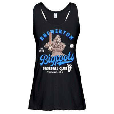 Funny Bigfoot Baseball Retro Minor League Baseball Team Ladies Essential Flowy Tank