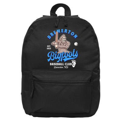 Funny Bigfoot Baseball Retro Minor League Baseball Team 16 in Basic Backpack