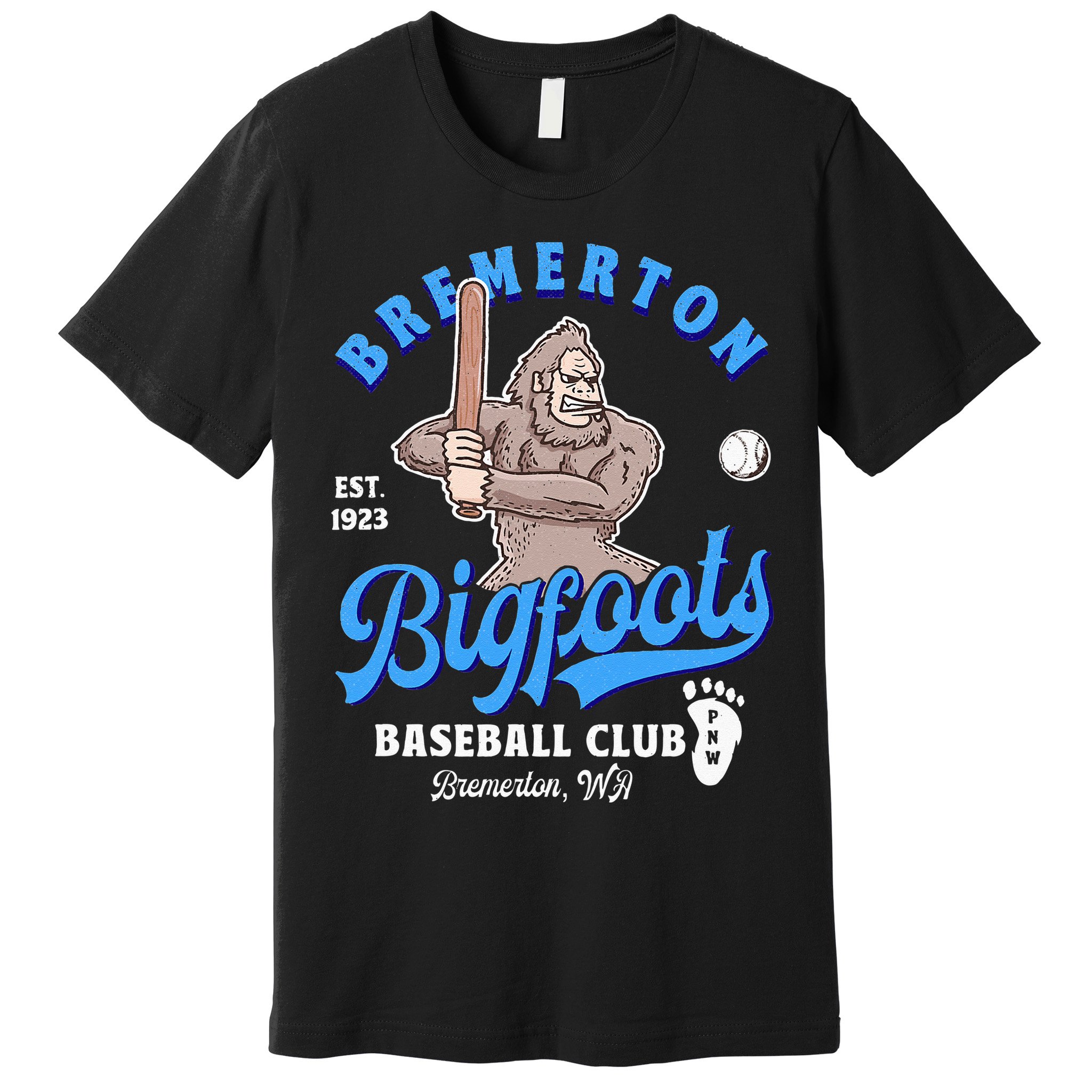 Funny Bigfoot Baseball Retro Minor League Baseball Team Premium T-Shirt
