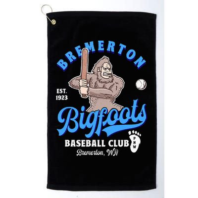 Funny Bigfoot Baseball Retro Minor League Baseball Team Golf Towel