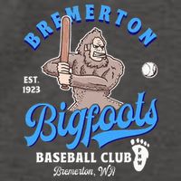 Funny Bigfoot Baseball Retro Minor League Baseball Team Vector Backpack
