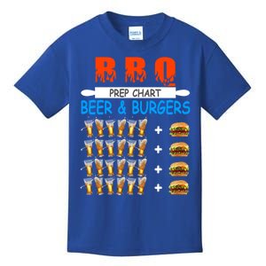 Funny Bbq Beer To Burger Ratio Conversion Prep Chart 6 To 1 Cool Gift Kids T-Shirt