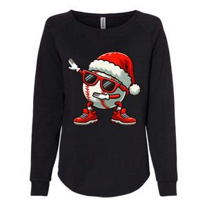 Funny Baseball Ball Santa Hat Dabbing Xmas Pajamas Players Gift Womens California Wash Sweatshirt