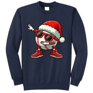 Funny Baseball Ball Santa Hat Dabbing Xmas Pajamas Players Gift Sweatshirt