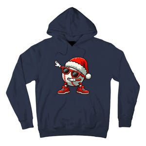 Funny Baseball Ball Santa Hat Dabbing Xmas Pajamas Players Gift Tall Hoodie