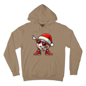 Funny Baseball Ball Santa Hat Dabbing Xmas Pajamas Players Gift Hoodie