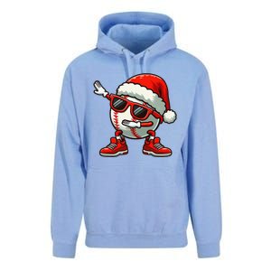 Funny Baseball Ball Santa Hat Dabbing Xmas Pajamas Players Gift Unisex Surf Hoodie