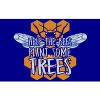 Funny Beekeeper Bee Cool Gift Help The Bees Plant Some Trees Gift Bumper Sticker