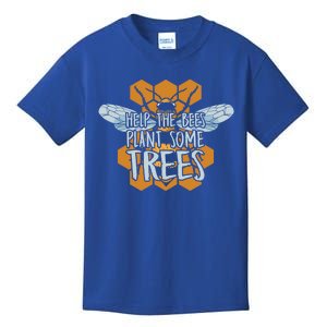 Funny Beekeeper Bee Cool Gift Help The Bees Plant Some Trees Gift Kids T-Shirt