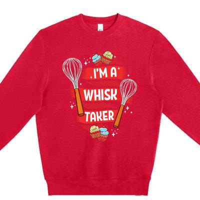 Funny Baking Baker Gift Whisk Pun Pastry Chef Cook Present Premium Crewneck Sweatshirt