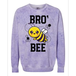 Family Bee Brother Bro Birthday First Bee Day Outfit Colorblast Crewneck Sweatshirt