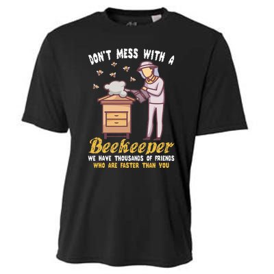 Funny Beekeeper Beekeeping Supplies Honey Bees Beehive Cooling Performance Crew T-Shirt