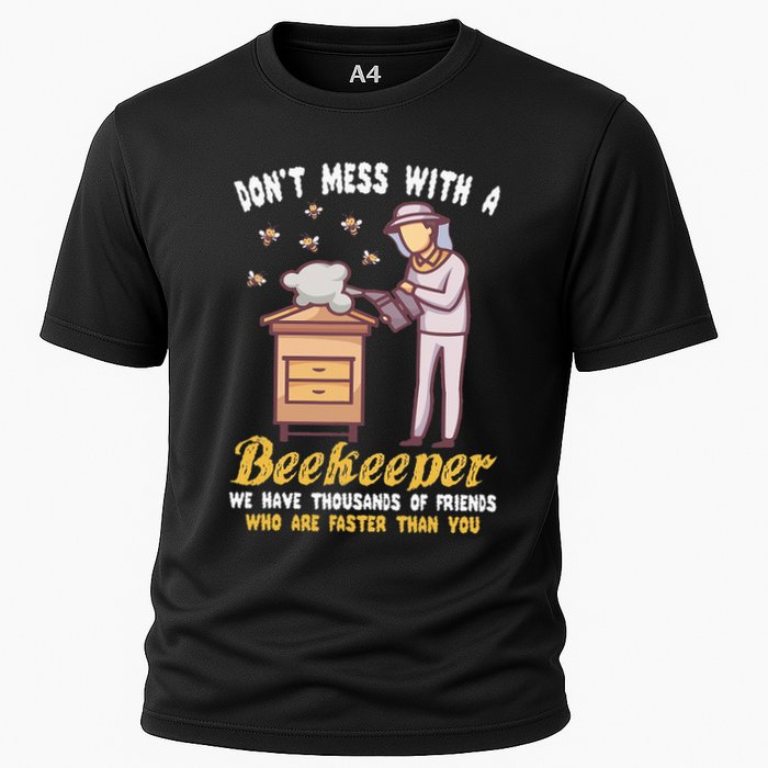 Funny Beekeeper Beekeeping Supplies Honey Bees Beehive Cooling Performance Crew T-Shirt