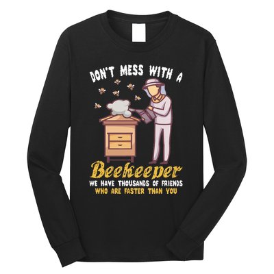 Funny Beekeeper Beekeeping Supplies Honey Bees Beehive Long Sleeve Shirt