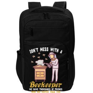 Funny Beekeeper Beekeeping Supplies Honey Bees Beehive Impact Tech Backpack