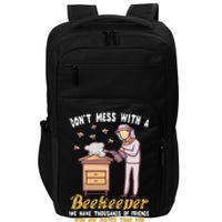 Funny Beekeeper Beekeeping Supplies Honey Bees Beehive Impact Tech Backpack