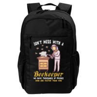 Funny Beekeeper Beekeeping Supplies Honey Bees Beehive Daily Commute Backpack