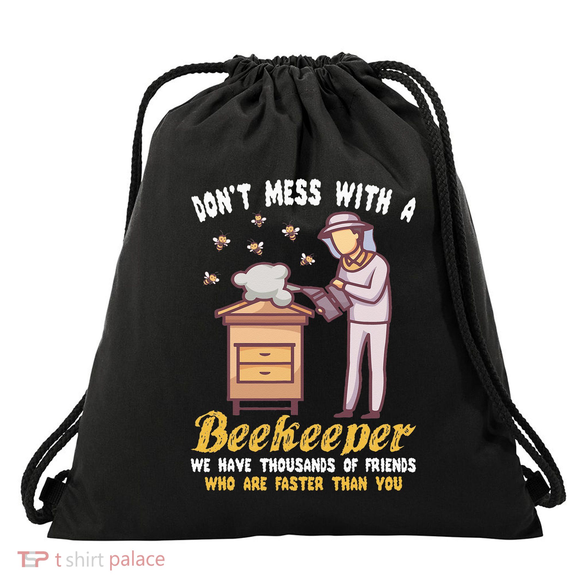 Funny Beekeeper Beekeeping Supplies Honey Bees Beehive Drawstring Bag
