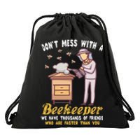 Funny Beekeeper Beekeeping Supplies Honey Bees Beehive Drawstring Bag