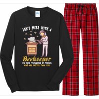 Funny Beekeeper Beekeeping Supplies Honey Bees Beehive Long Sleeve Pajama Set