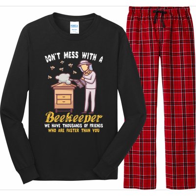 Funny Beekeeper Beekeeping Supplies Honey Bees Beehive Long Sleeve Pajama Set