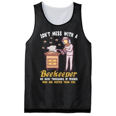 Funny Beekeeper Beekeeping Supplies Honey Bees Beehive Mesh Reversible Basketball Jersey Tank