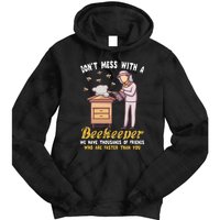 Funny Beekeeper Beekeeping Supplies Honey Bees Beehive Tie Dye Hoodie