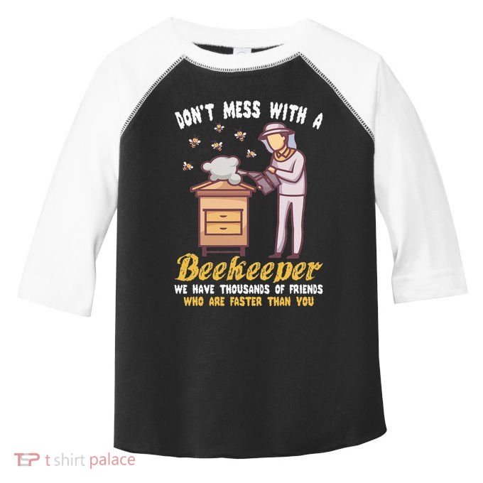 Funny Beekeeper Beekeeping Supplies Honey Bees Beehive Toddler Fine Jersey T-Shirt