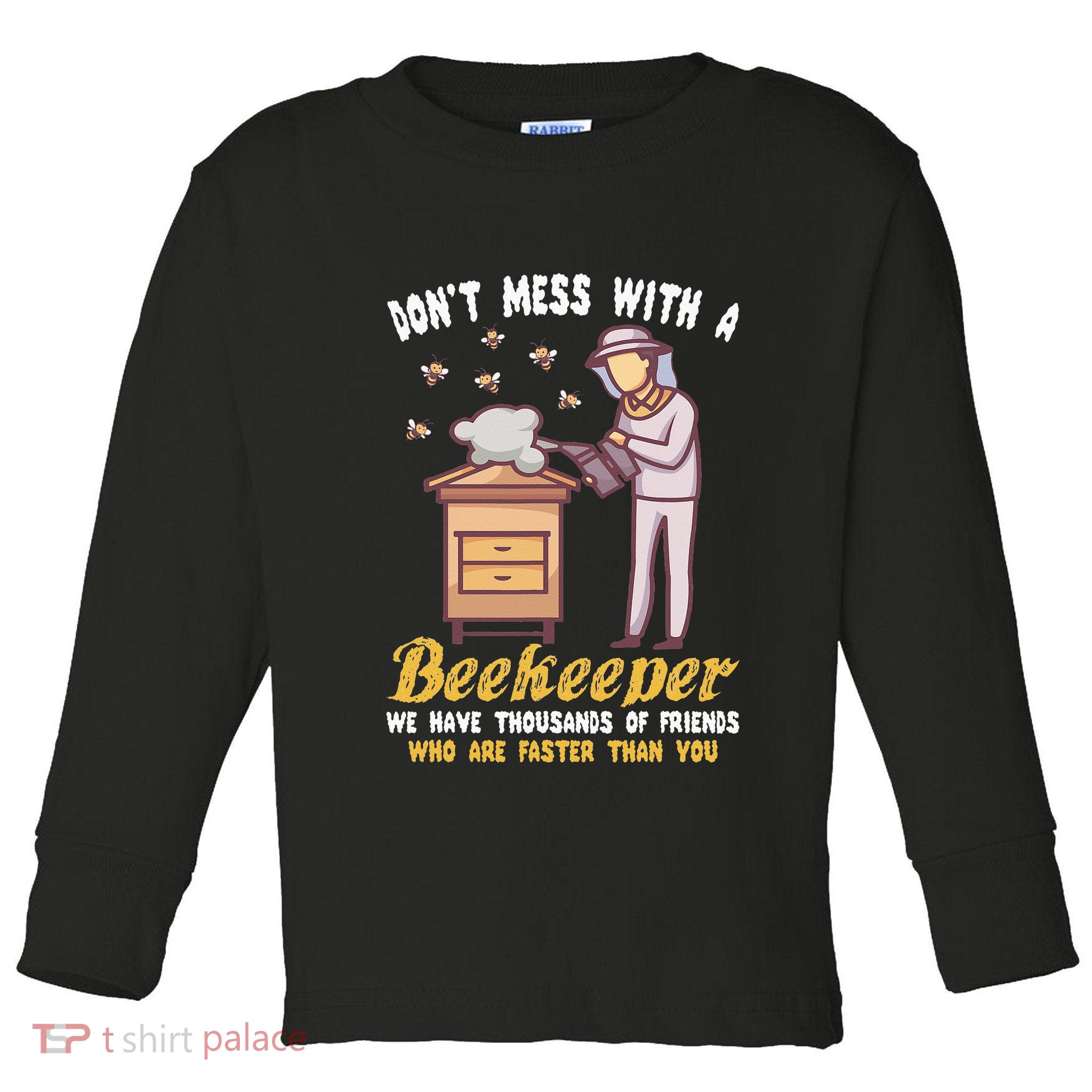 Funny Beekeeper Beekeeping Supplies Honey Bees Beehive Toddler Long Sleeve Shirt