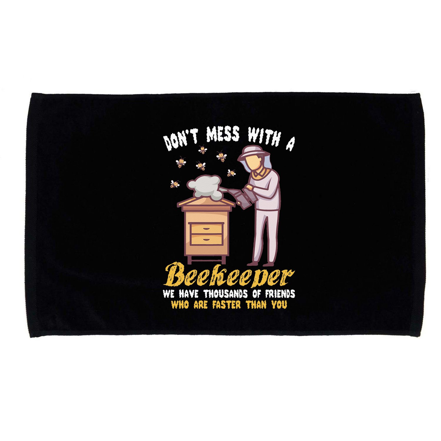Funny Beekeeper Beekeeping Supplies Honey Bees Beehive Microfiber Hand Towel