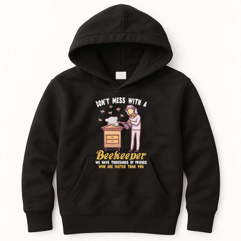Funny Beekeeper Beekeeping Supplies Honey Bees Beehive Kids Hoodie